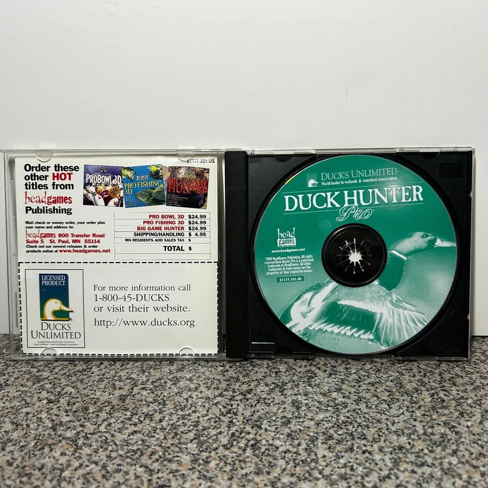 PC Games (3) Y2K -Bird‎ Hunter:Wild Wings, Duck Hunter, Roller Coaster Tycoon
